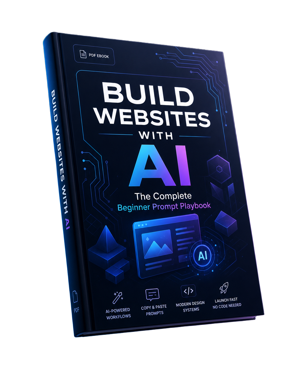 PDF training guide cover: Build Websites With AI